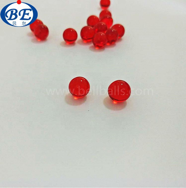 red glass beads